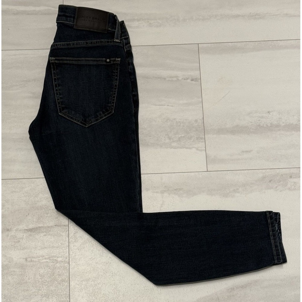 Lucky Brand Womens 2/26 Jeans Blue Dark Wash Mid Rise Skinny Ava Denim